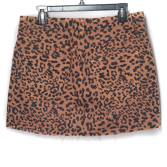 NWT Free People Leopard Print Mini Skirt 31 / 12 - Picture 3 of 8